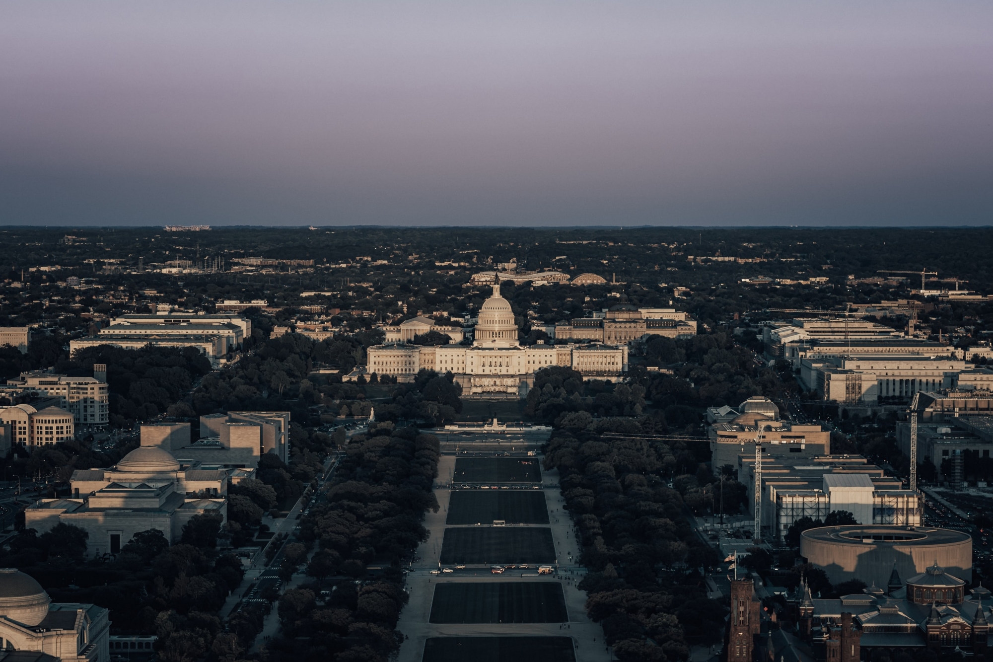 United States Capitol from top of the Washington Monument.