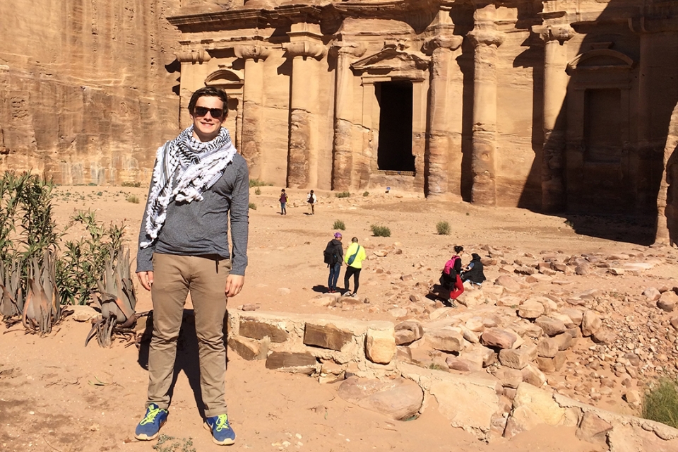 Nicolas Reeves, a senior majoring in international affairs and economics, plans to study Arabic as a CASA Fellow at the American