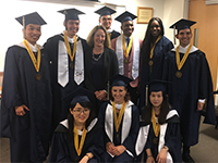 Dr. Weiner with MA Applied Economics Students